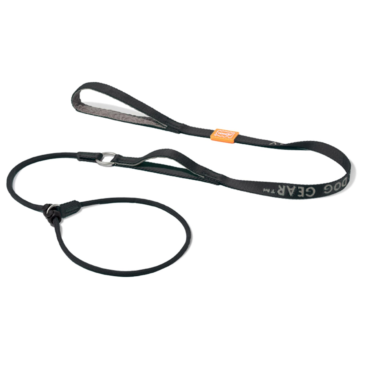 HowGo Slip Lead Dog Leash with 2 Spring-Loaded Stoppers (Black 5.0FT)