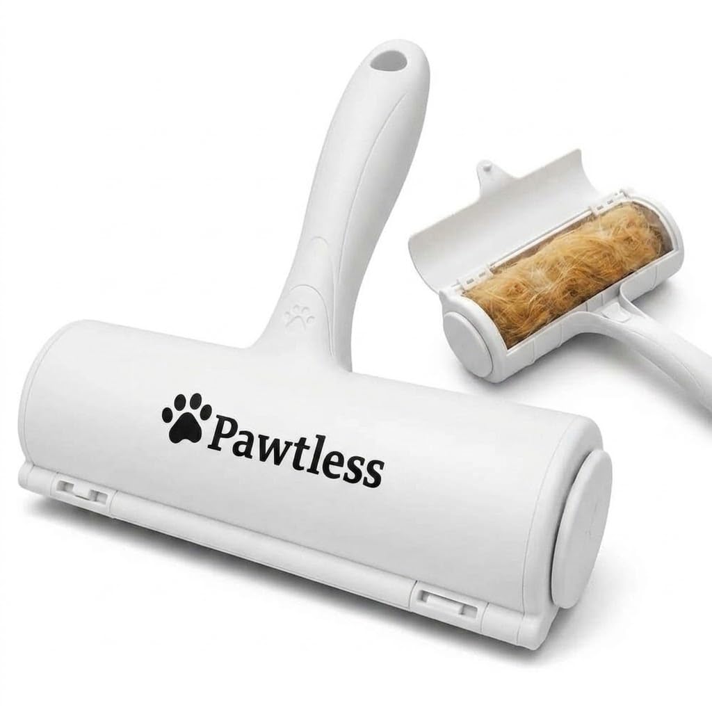 Pet Hair Remover Roller for Couch, Furniture & Carpet – Reusable Dog and Cat Hair Removal Tool, Lint Roller for Cat & Dog on Carpet, Car, Rugs & Bedding – Eco-Friendly, No Refills Needed