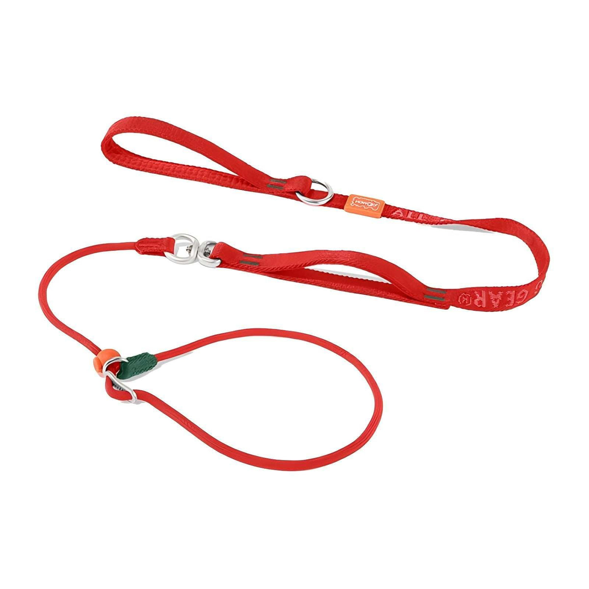 HowGo Slip Lead Dog Leash with 2 Spring-Loaded Stoppers (Black 5.0FT)