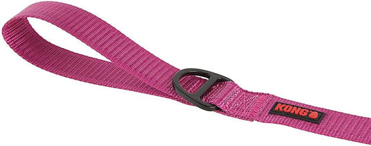 KONG Max HD Traffic Handle Ultra Durable Quick Control Leash 6' (Pink)