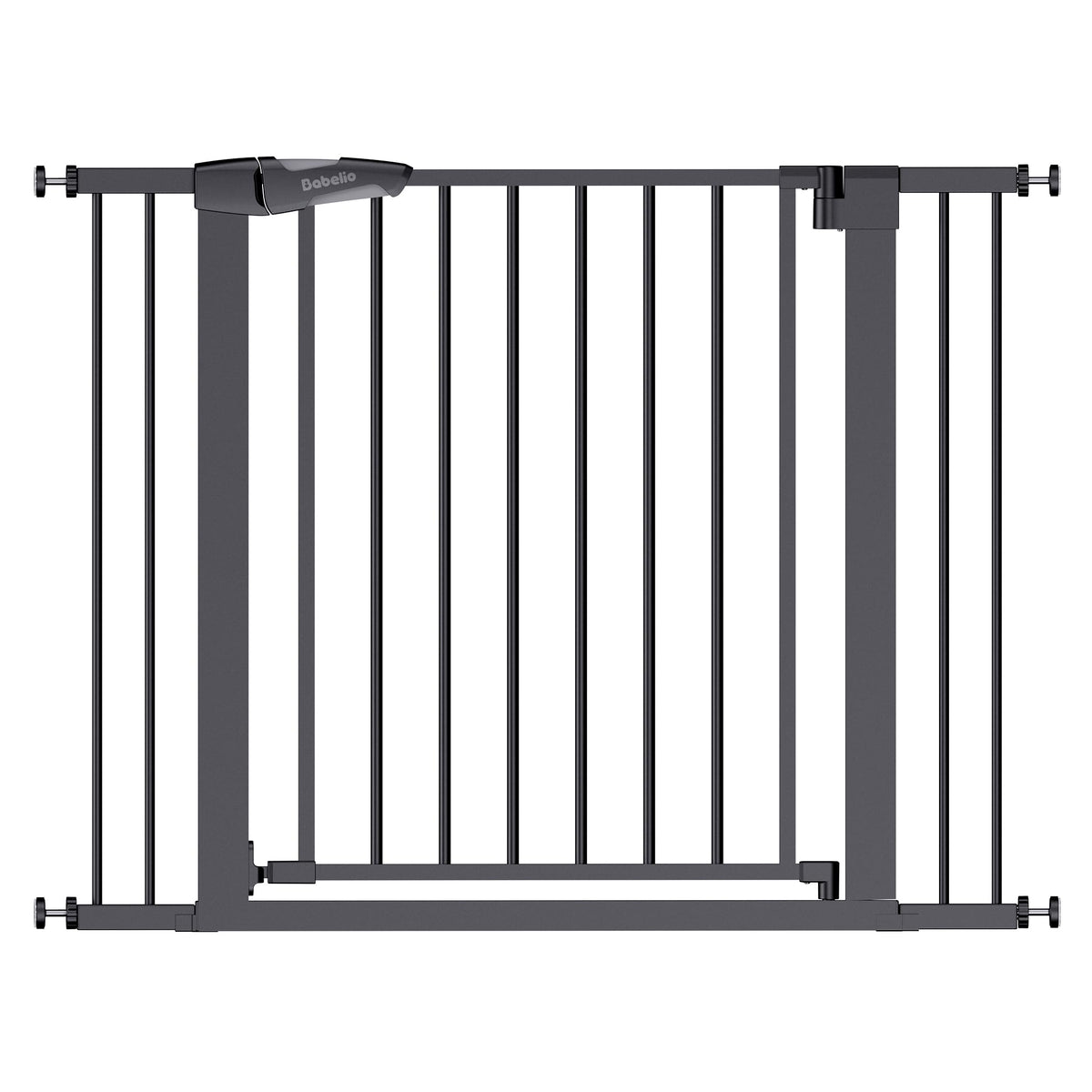 Babelio 29-55" Extra Wide Baby Gate, PressGuard P7, Brown Wood Pattern