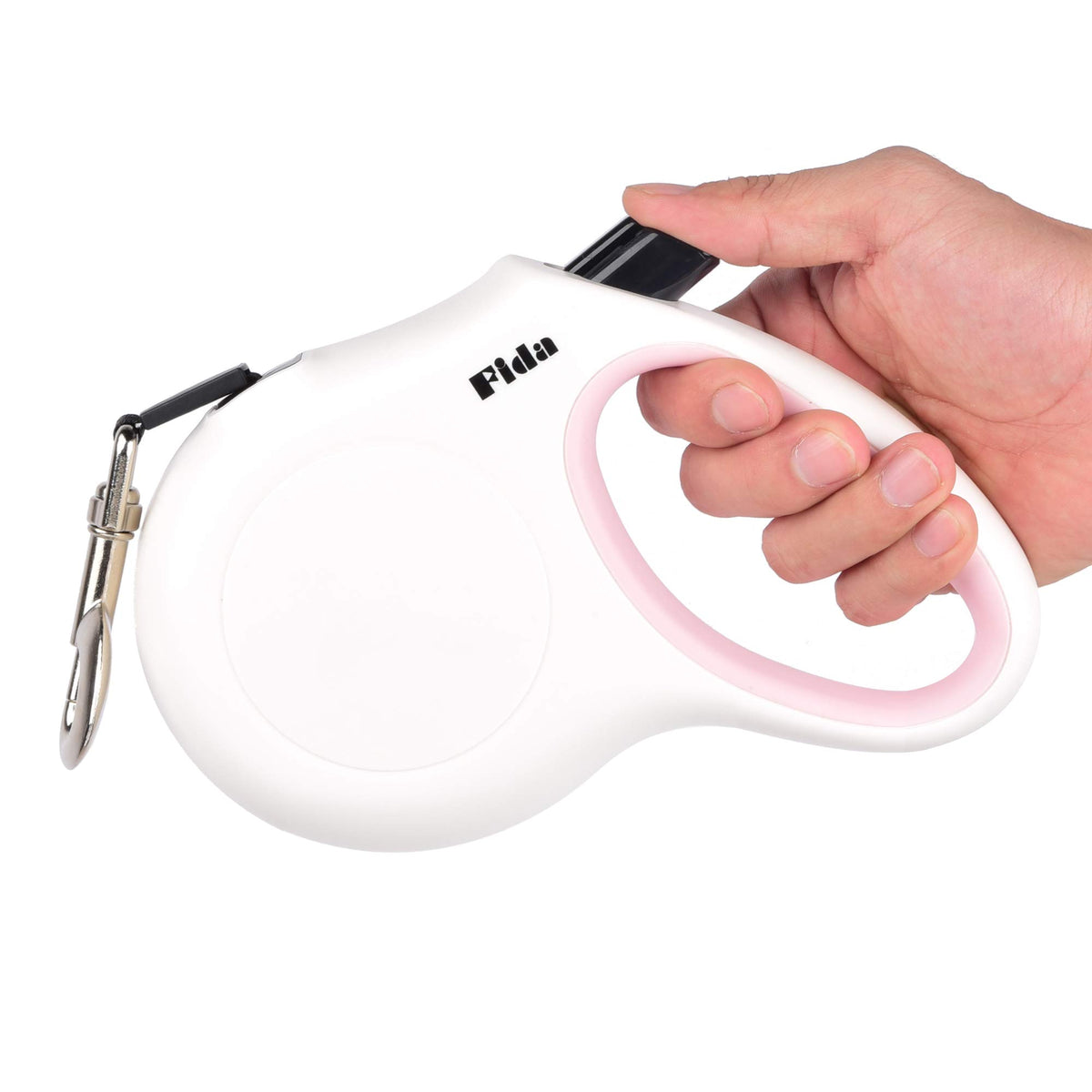 Fida Retractable Dog Leash, 16 ft Dog Walking Leash for Small Dogs up to 26lbs, 360° Tangle Free, Coffee/Brown