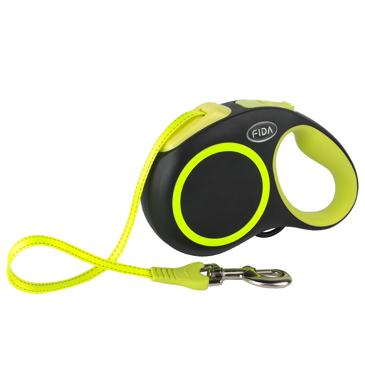 Fida Retractable Dog Leash, 16 ft Dog Walking Leash for Small Dogs up to 26lbs, 360° Tangle Free, Coffee/Brown