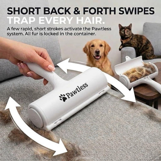 Pet Hair Remover Roller for Couch, Furniture & Carpet – Reusable Dog and Cat Hair Removal Tool, Lint Roller for Cat & Dog on Carpet, Car, Rugs & Bedding – Eco-Friendly, No Refills Needed