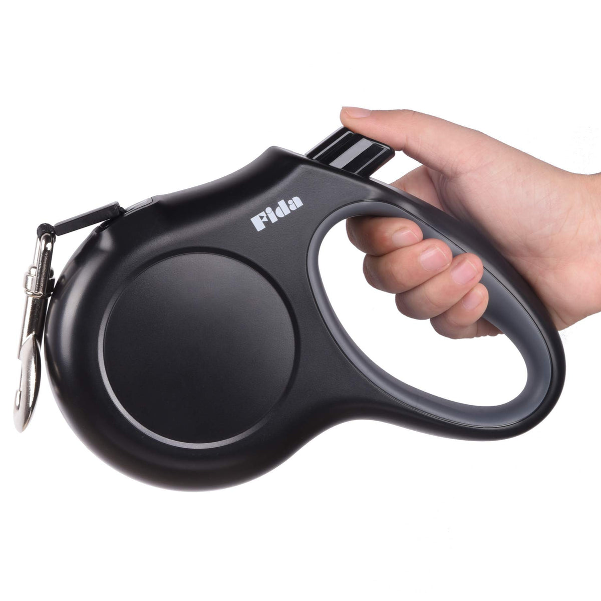 Fida Retractable Dog Leash, 16 ft Dog Walking Leash for Small Dogs up to 26lbs, 360° Tangle Free, Coffee/Brown