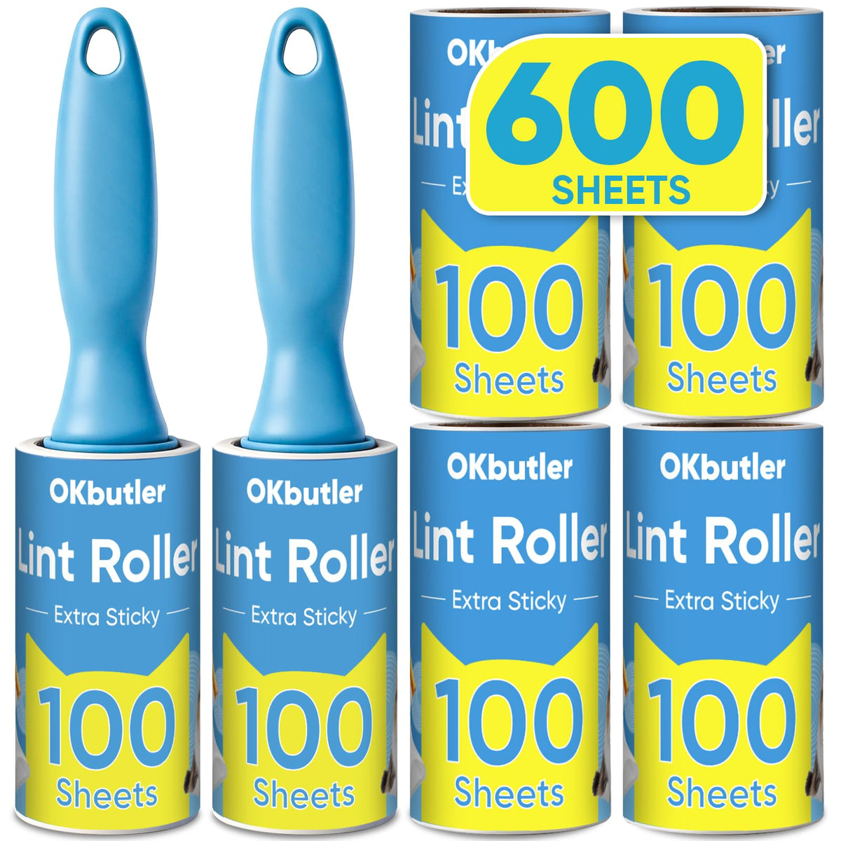 1200 Sheets Lint Roller for Pet Hair, Lint Remover Extra Sticky