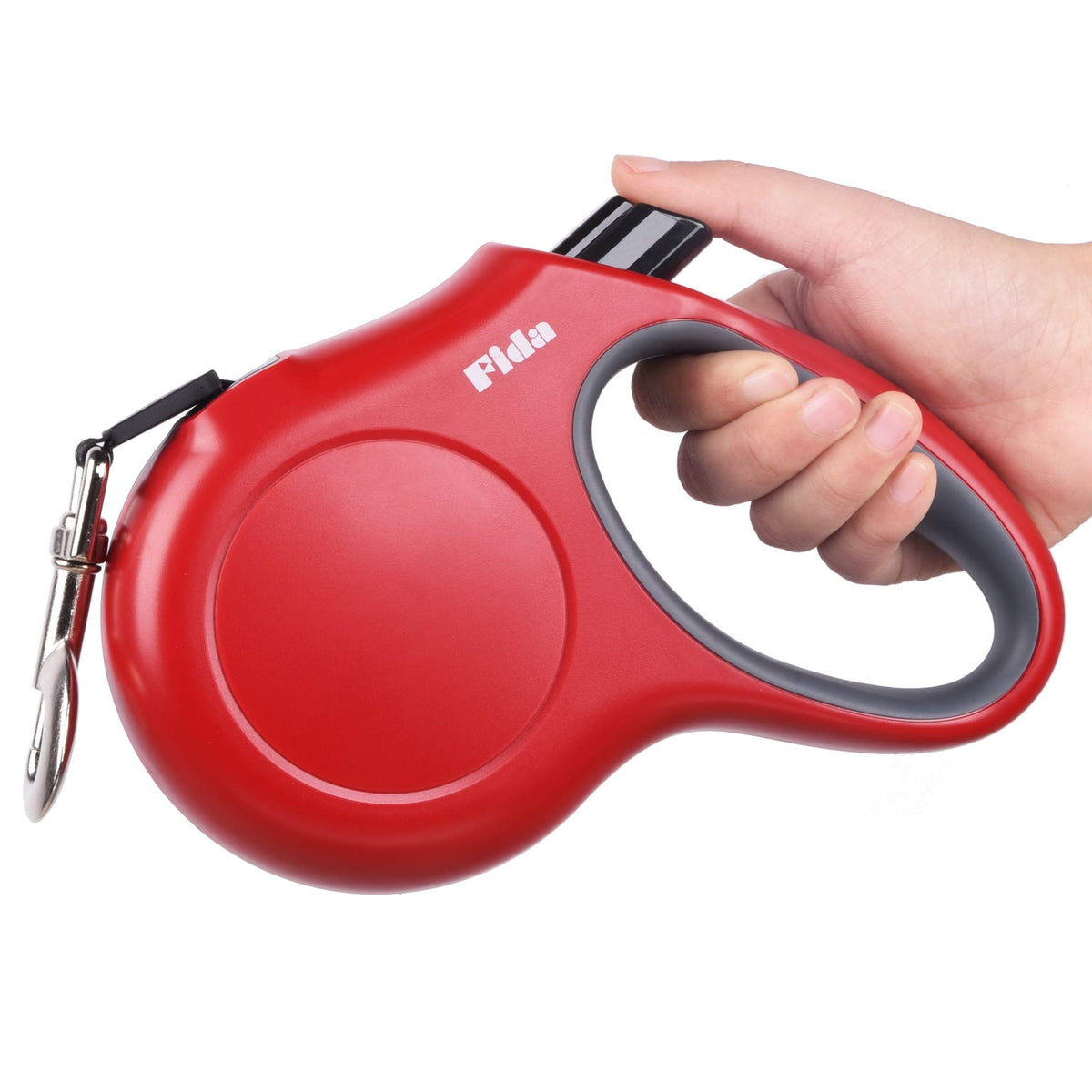 Fida Retractable Dog Leash, 16 ft Dog Walking Leash for Small Dogs up to 26lbs, 360° Tangle Free, Coffee/Brown