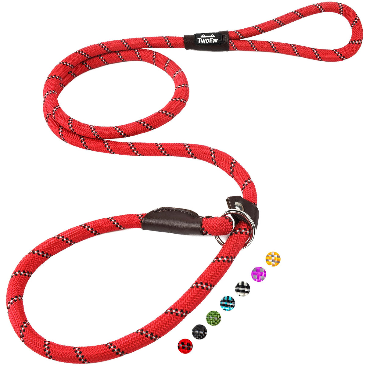 Twoear 6FT Slip Lead Dog Leash, Heavy Duty Slip Leash for Dogs
