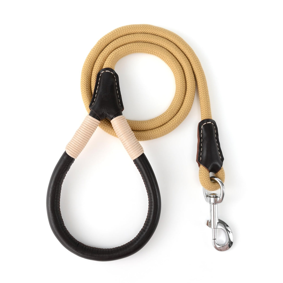 Mile High Life Dog Leash with Genuine Leather-Wrapped Ends, 4/5/6FT