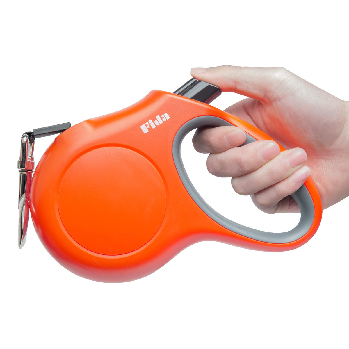 Fida Retractable Dog Leash, 16 ft Dog Walking Leash for Small Dogs up to 26lbs, 360° Tangle Free, Coffee/Brown