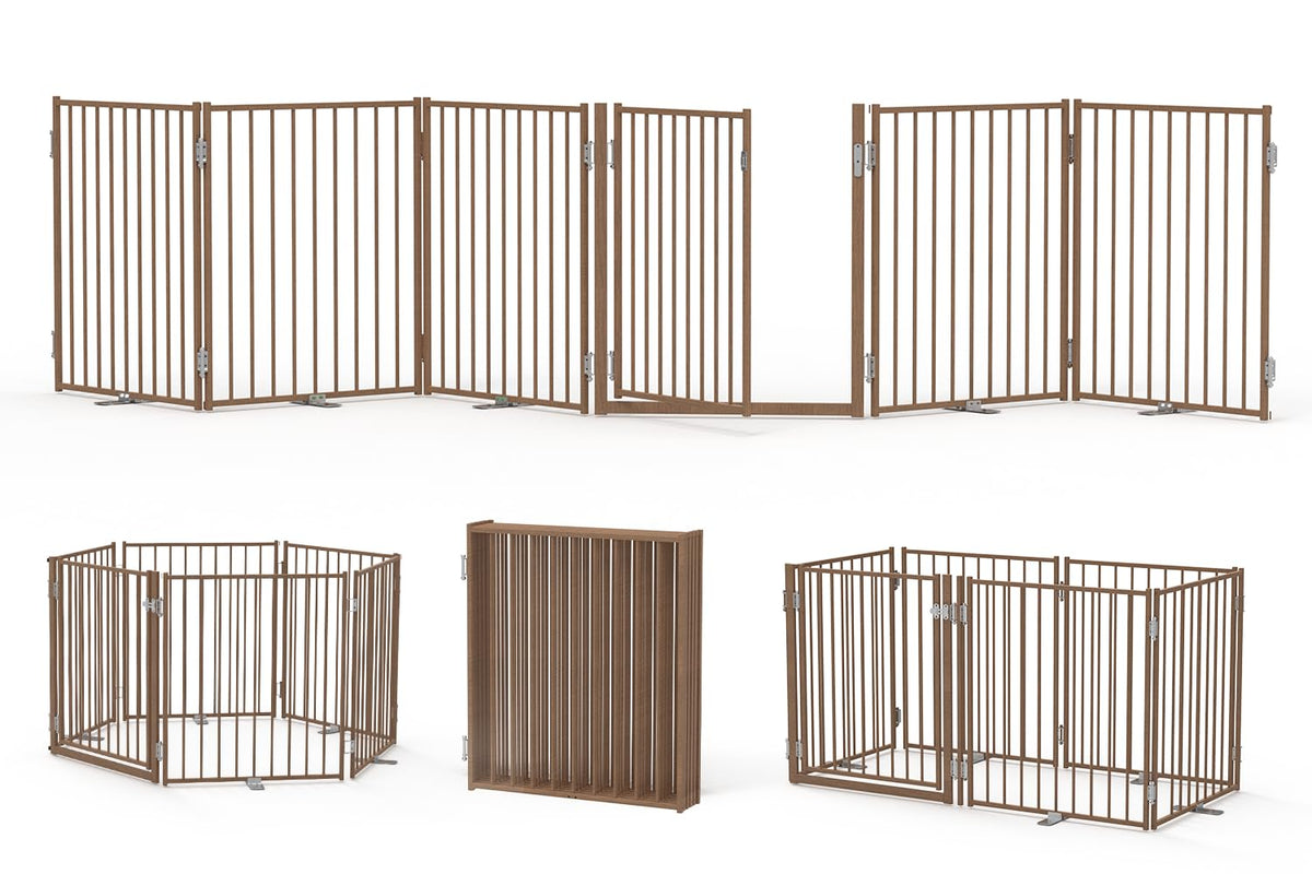 No Pawblems Full Metal Dog Gate Extension, 30" Tall Foldable Panels