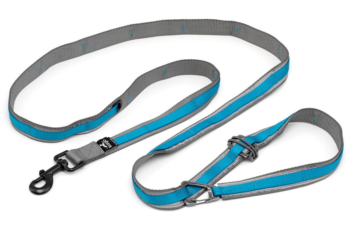 Kurgo Quantum 6 in 1 Dog Leash, Blue