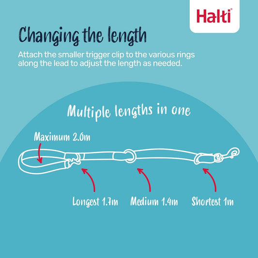 Halti Training Dog Leash | Size L, Black | 2m Length
