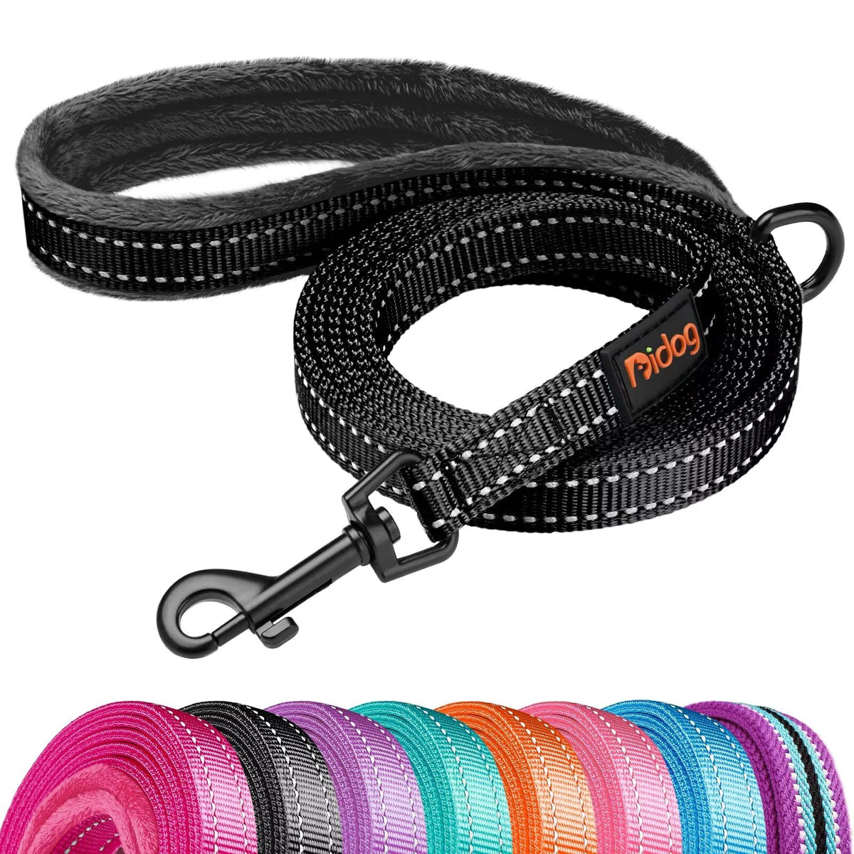 Didog 6FT Reflective Dog Leash for Small Medium Dogs, 5/8" Width, Hot Pink