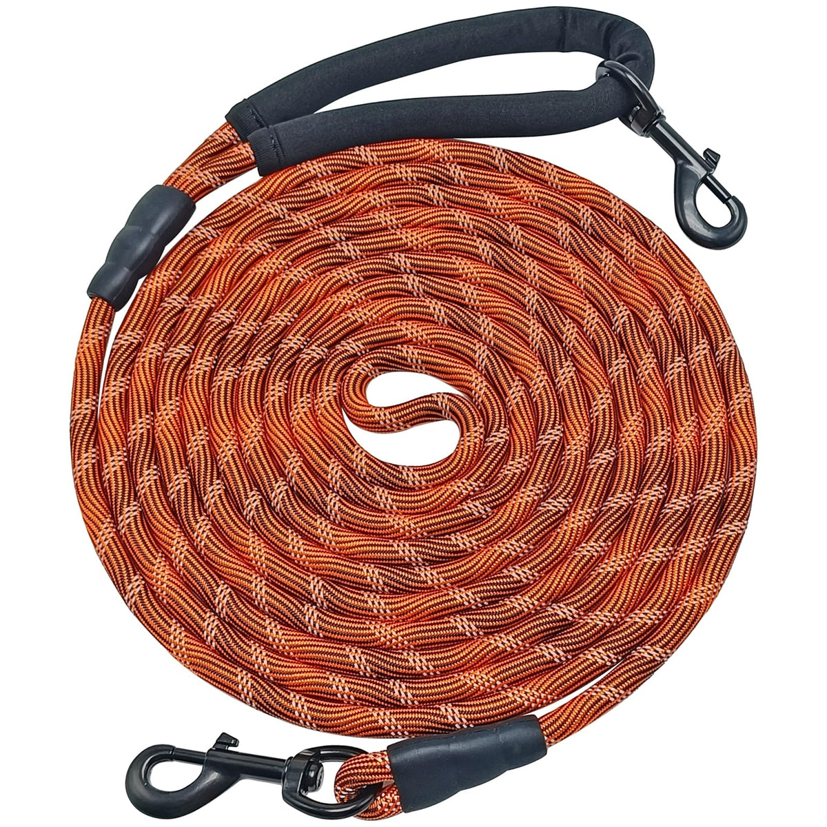BTINESFUL Long Dog Leash, 10/15/20/30/50FT Dog Training Leash with Soft Handle, Reflective Heavy Duty Rope Dog Lead for Medium Large Dogs Outside Play, Camping (3/8" x 30ft, Blue)