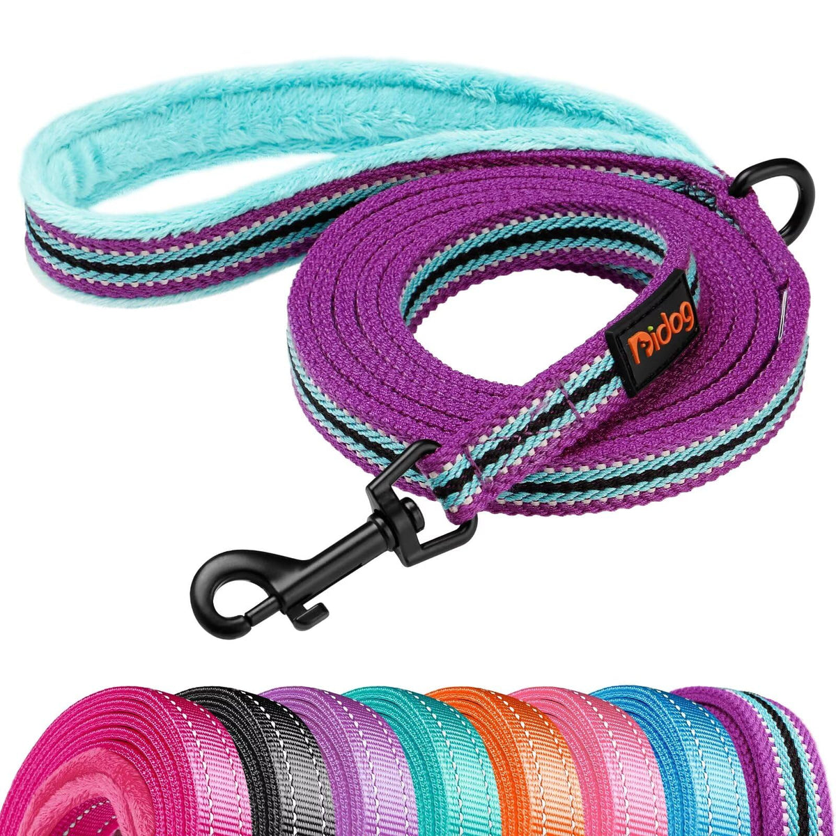 Didog 6FT Reflective Dog Leash for Small Medium Dogs, 5/8" Width, Hot Pink