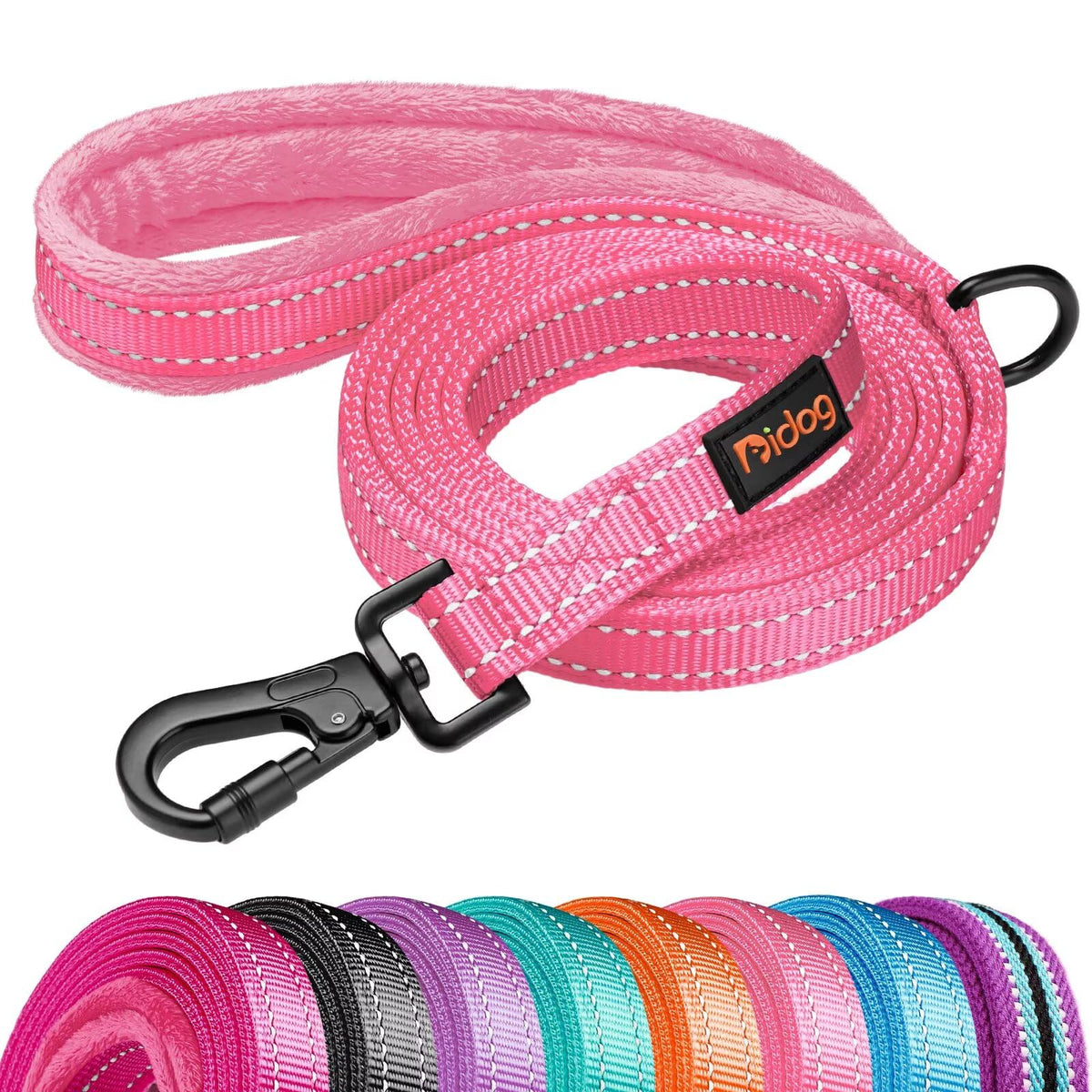 Didog 6FT Reflective Dog Leash for Small Medium Dogs, 5/8" Width, Hot Pink