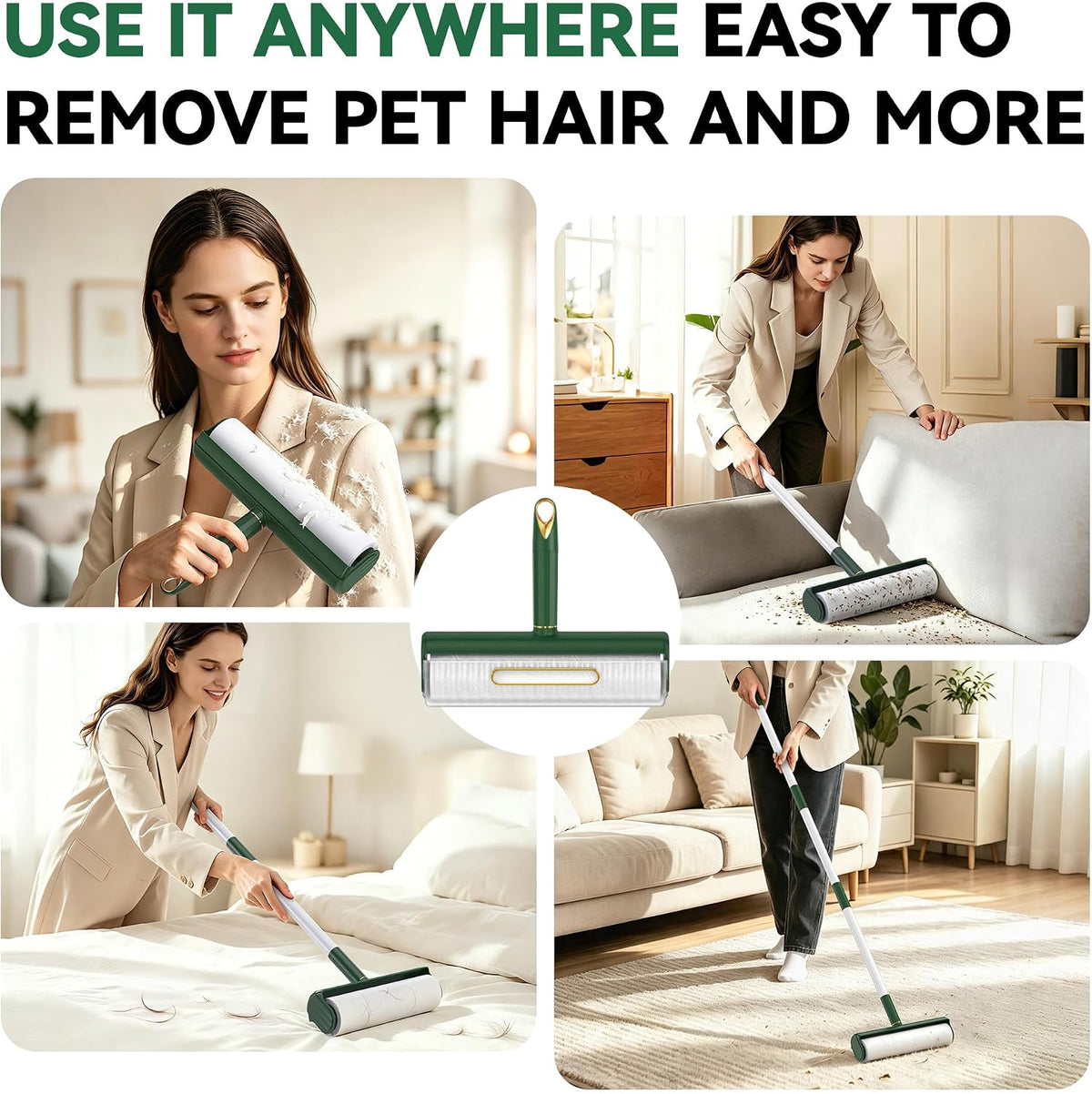 Large Lint Rollers Pet Hair Extra Sticky for Pet Homes