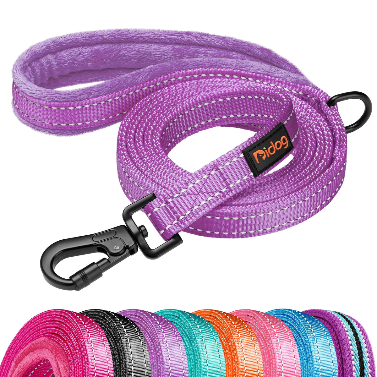 Didog 6FT Reflective Dog Leash for Small Medium Dogs, 5/8" Width, Hot Pink