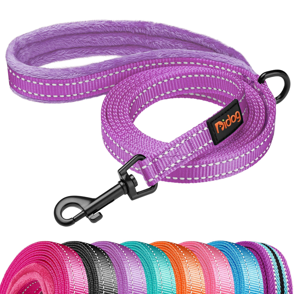 Didog 6FT Reflective Dog Leash for Small Medium Dogs, 5/8" Width, Hot Pink