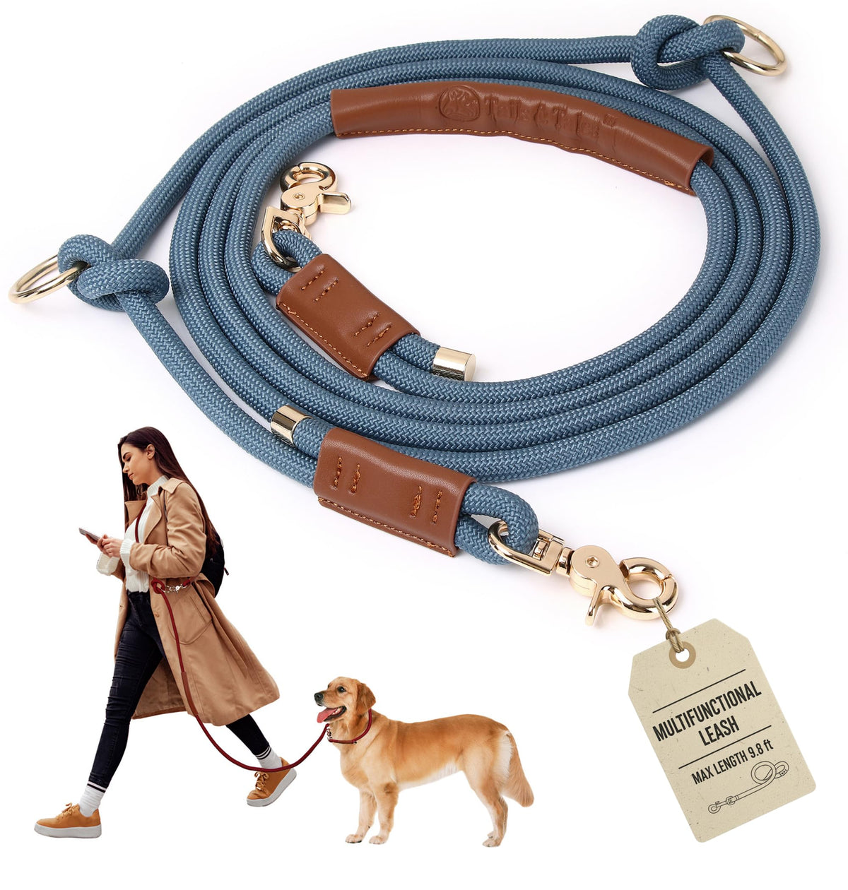 Easy-Control Reflective Pet Leashes