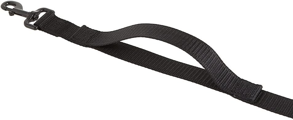 KONG Max HD Traffic Handle Ultra Durable Quick Control Leash 6' (Black)