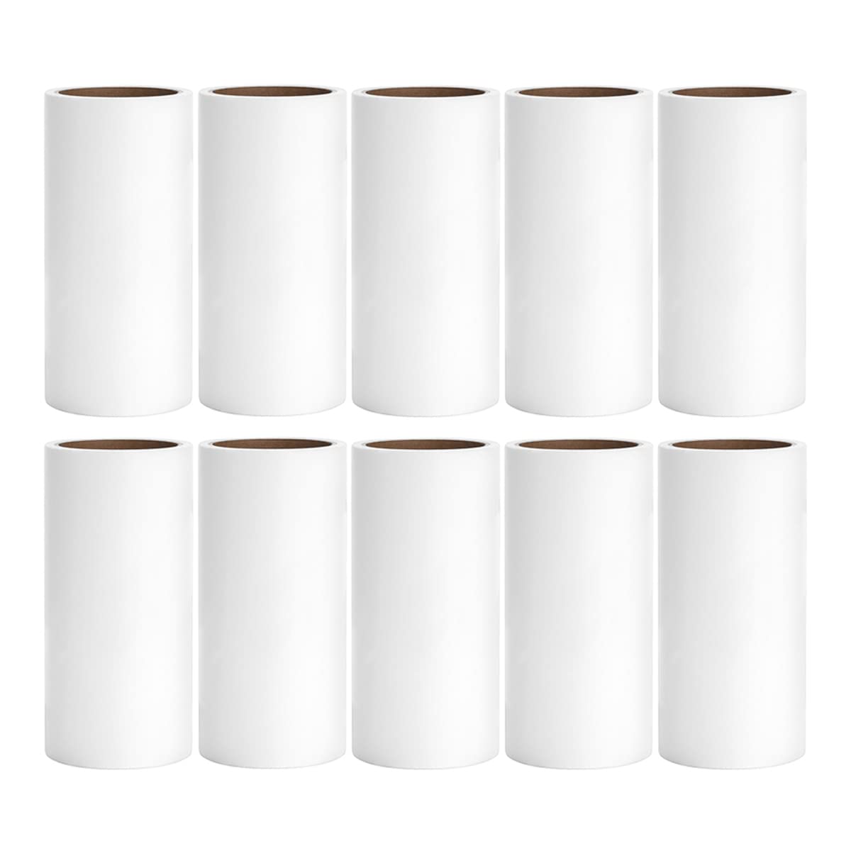 Lint Roller Refills 4 inch Bulk 10 Rolls Total 600 Sheets Extra Sticky Lint Remover Replacement Refills Compatible with Evercare PetLovers Muji IKEA and Others (Inside Dia. 1-1/2 inch)