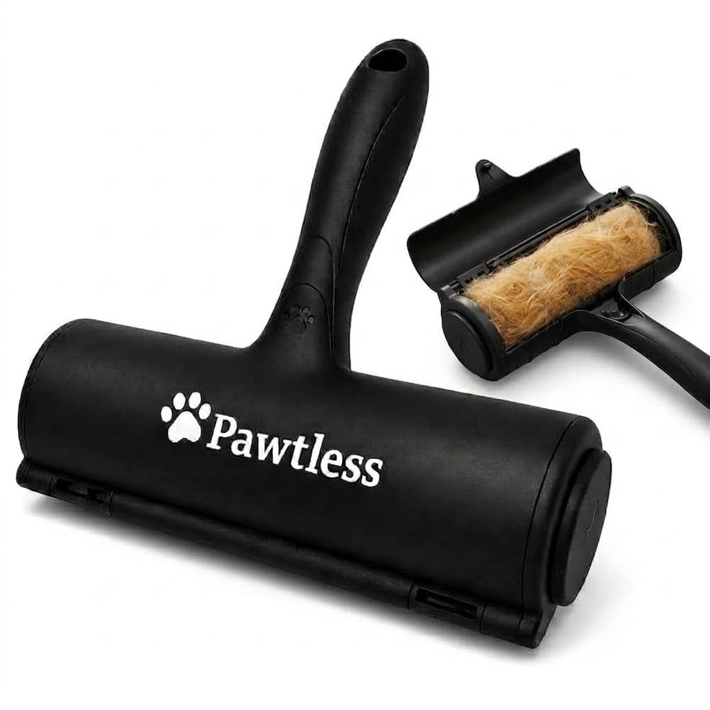 Pet Hair Remover Roller for Couch, Furniture & Carpet – Reusable Dog and Cat Hair Removal Tool, Lint Roller for Cat & Dog on Carpet, Car, Rugs & Bedding – Eco-Friendly, No Refills Needed