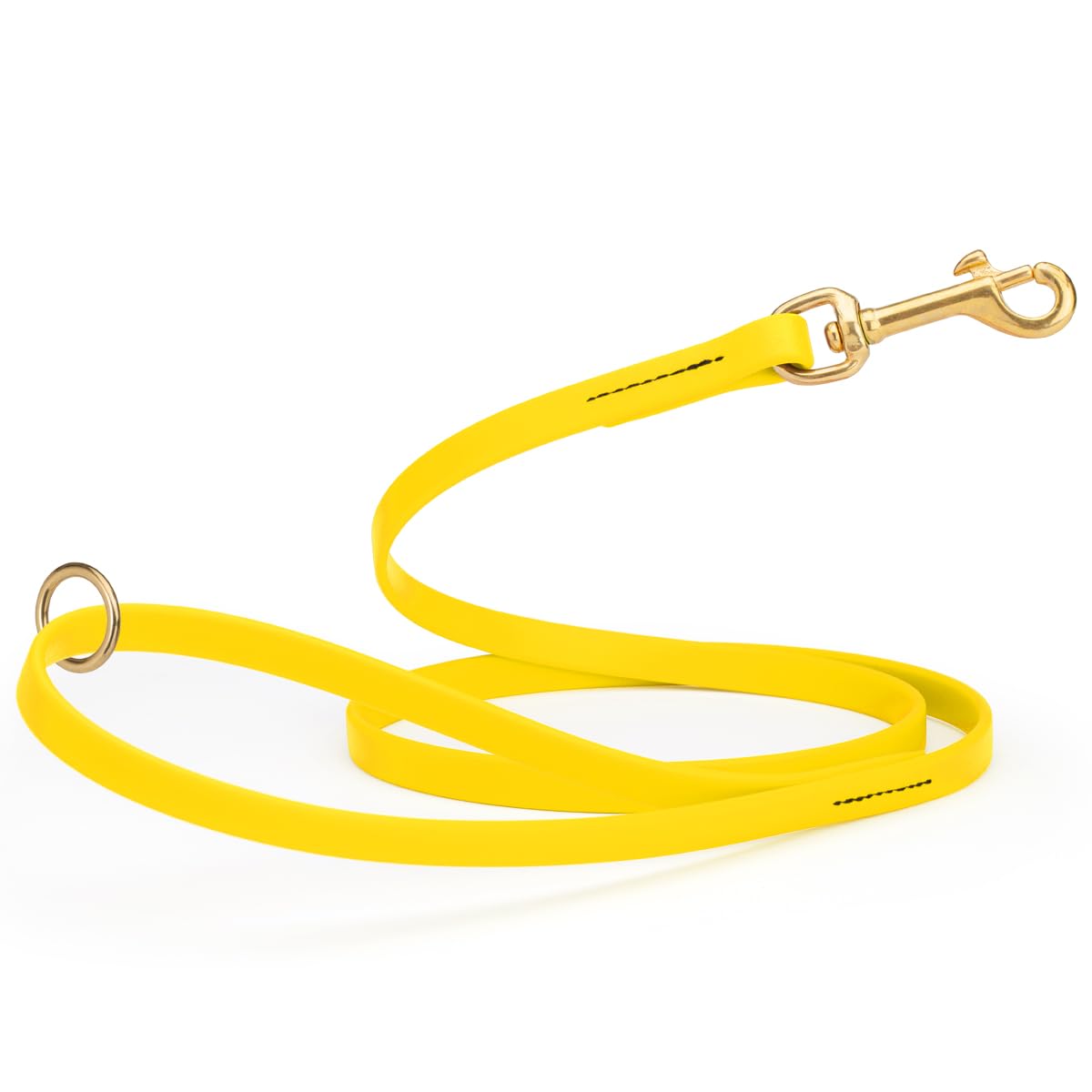 Viper Biothane K9 Working Dog Leash Waterproof Lead for Tracking Training Schutzhund Odor-Proof Long Line with Solid Brass Snap for Puppy Medium and Large Dogs 6ft, Black