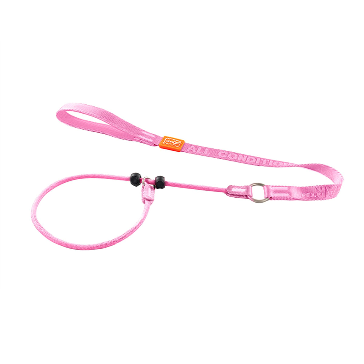 HowGo Slip Lead Dog Leash with 2 Spring-Loaded Stoppers (Black 5.0FT)