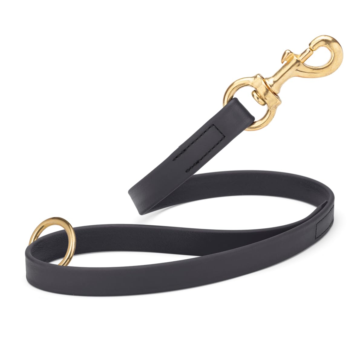 Viper Biothane K9 Working Dog Leash Waterproof Lead for Tracking Training Schutzhund Odor-Proof Long Line with Solid Brass Snap for Puppy Medium and Large Dogs 6ft, Black