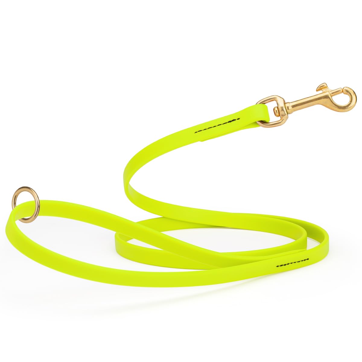 Viper Biothane K9 Working Dog Leash Waterproof Lead for Tracking Training Schutzhund Odor-Proof Long Line with Solid Brass Snap for Puppy Medium and Large Dogs 6ft, Black