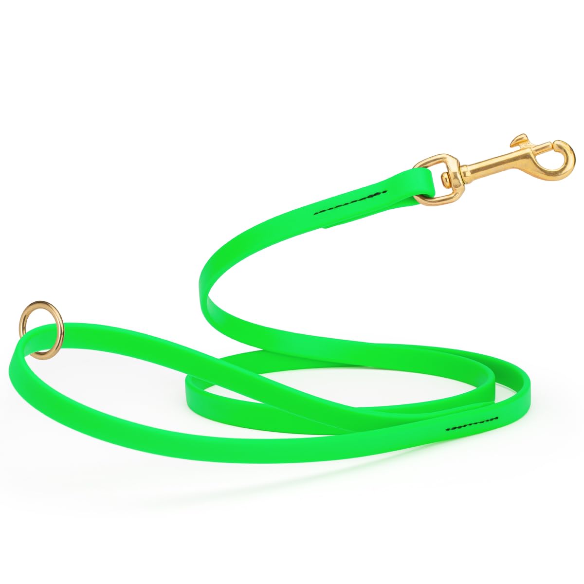 Viper Biothane K9 Working Dog Leash Waterproof Lead for Tracking Training Schutzhund Odor-Proof Long Line with Solid Brass Snap for Puppy Medium and Large Dogs 6ft, Black