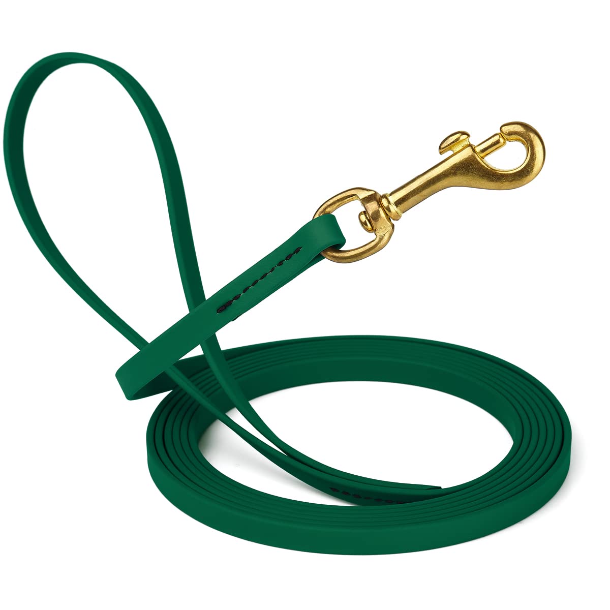 Viper Biothane K9 Working Dog Leash Waterproof Lead for Tracking Training Schutzhund Odor-Proof Long Line with Solid Brass Snap for Puppy Medium and Large Dogs 6ft, Black