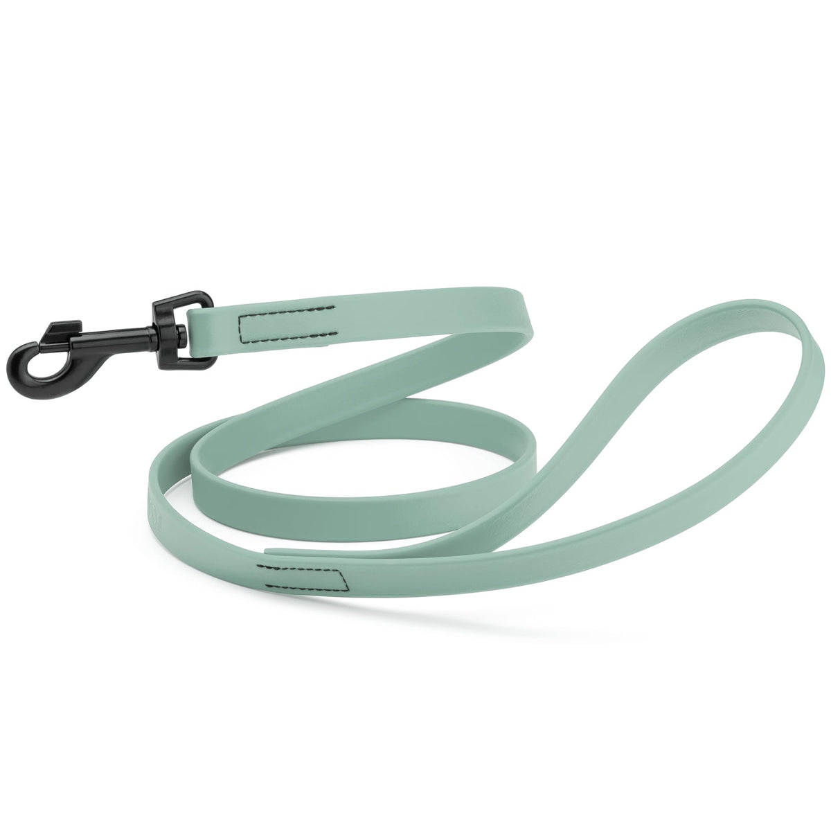 Dogline Biothane Waterproof Dog Leash Strong Coated Nylon Webbing with Black Hardware Odor-Proof Easy to Clean High Performance for Small or Large Dogs Made in USA 4 or 6 ft Lead, Amethyst Purple