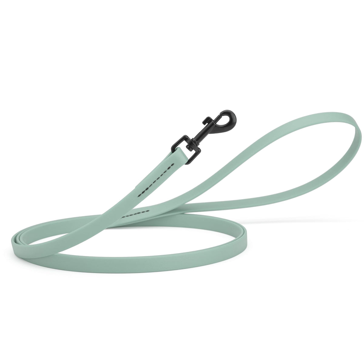 Dogline Biothane Waterproof Dog Leash Strong Coated Nylon Webbing with Black Hardware Odor-Proof Easy to Clean High Performance for Small or Large Dogs Made in USA 4 or 6 ft Lead, Amethyst Purple