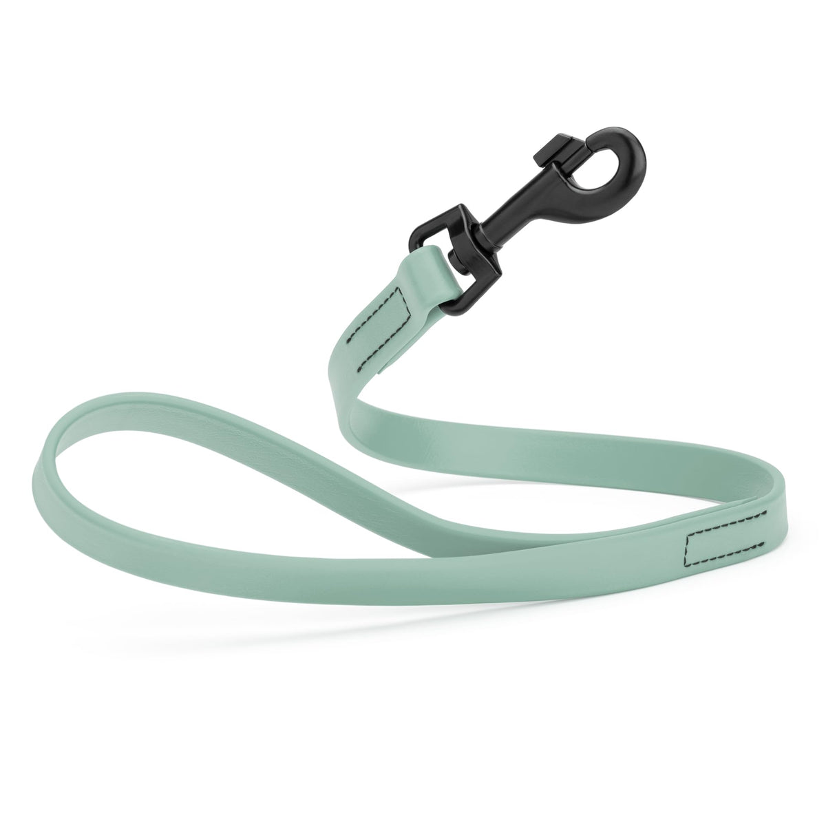 Dogline Biothane Waterproof Dog Leash Strong Coated Nylon Webbing with Black Hardware Odor-Proof Easy to Clean High Performance for Small or Large Dogs Made in USA 4 or 6 ft Lead, Amethyst Purple
