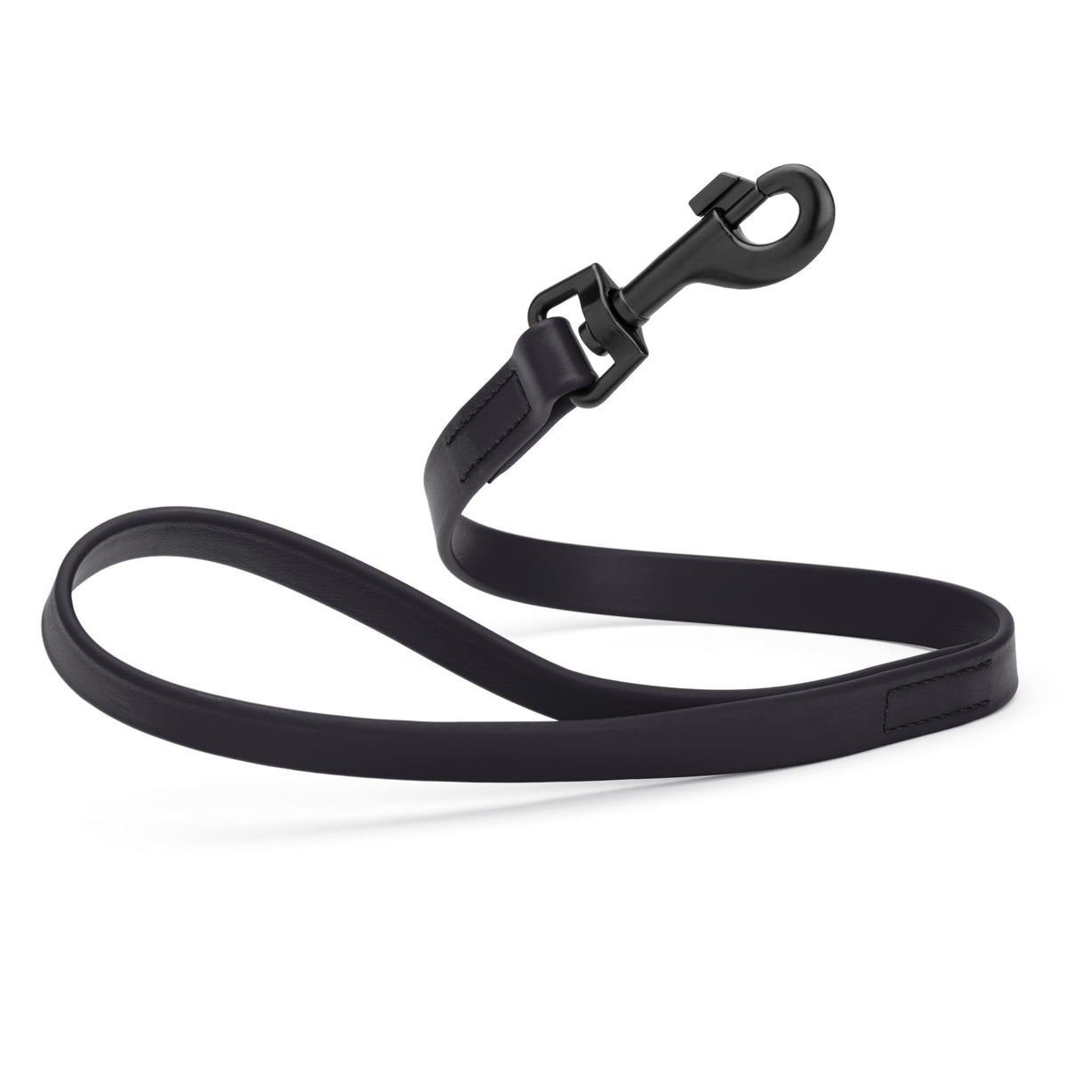 Dogline Biothane Waterproof Dog Leash Strong Coated Nylon Webbing with Black Hardware Odor-Proof Easy to Clean High Performance for Small or Large Dogs Made in USA 4 or 6 ft Lead, Amethyst Purple