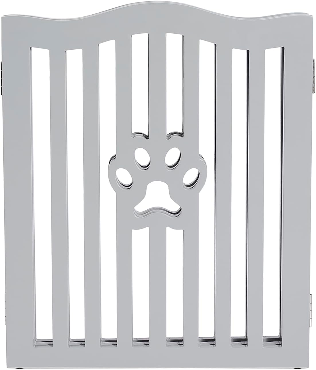 Pet Gate Wooden Free Grey Standing Dog Gate - Foldable