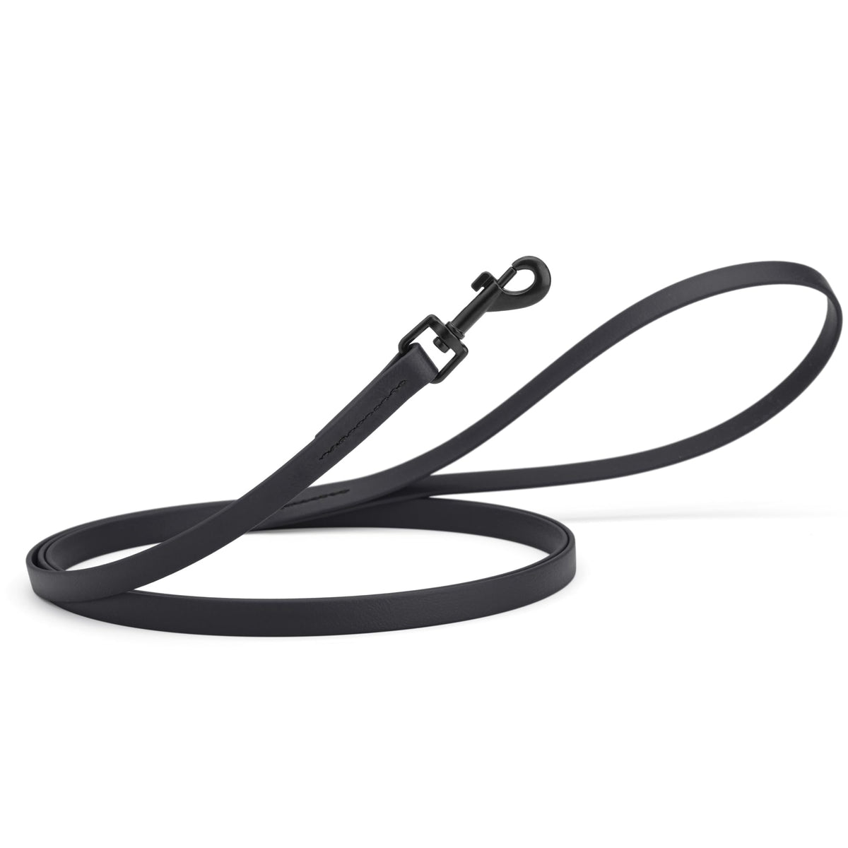 Dogline Biothane Waterproof Dog Leash Strong Coated Nylon Webbing with Black Hardware Odor-Proof Easy to Clean High Performance for Small or Large Dogs Made in USA 4 or 6 ft Lead, Amethyst Purple