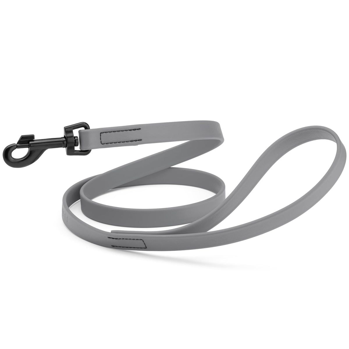 Dogline Biothane Waterproof Dog Leash Strong Coated Nylon Webbing with Black Hardware Odor-Proof Easy to Clean High Performance for Small or Large Dogs Made in USA 4 or 6 ft Lead, Amethyst Purple