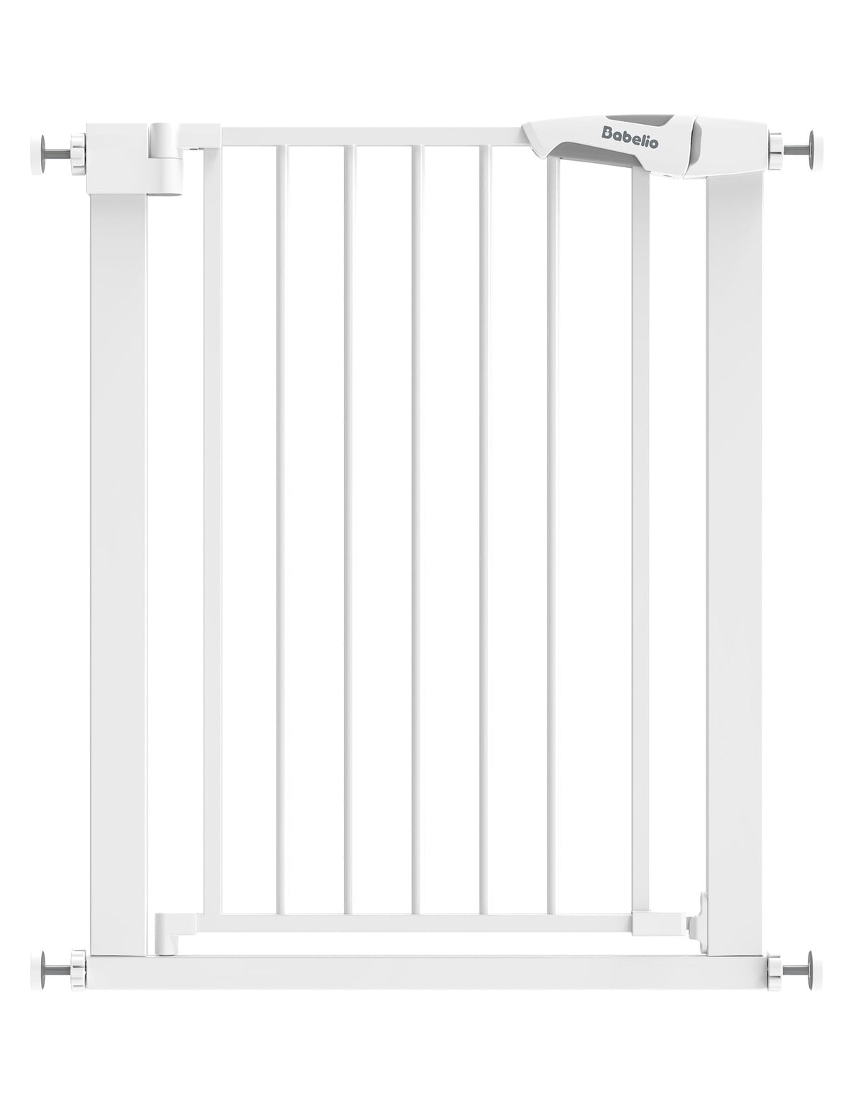 Babelio 29-55" Extra Wide Baby Gate, PressGuard P7, Brown Wood Pattern