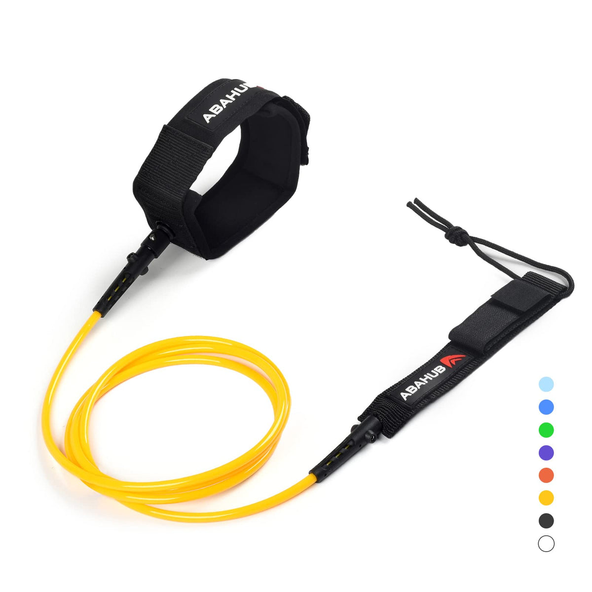 Abahub Surfboard Leash, 6/7/8/9/10 ft Straight Legrope Strap for Boards