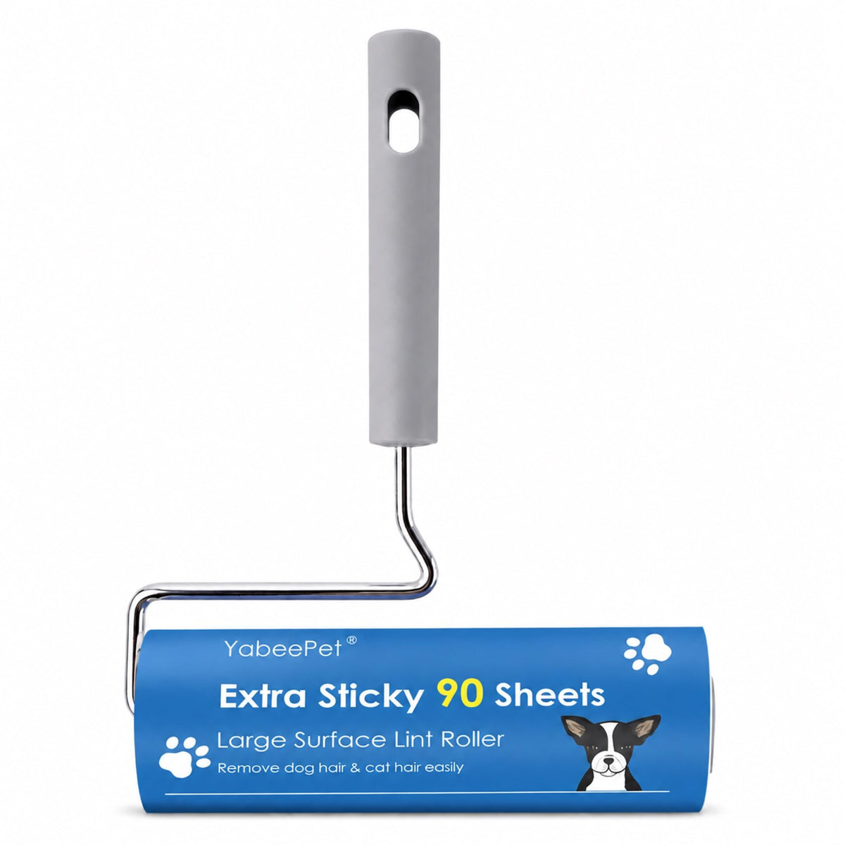 Extra Sticky Large Lint Roller, 6.3", 1 Roller + 4 Refills