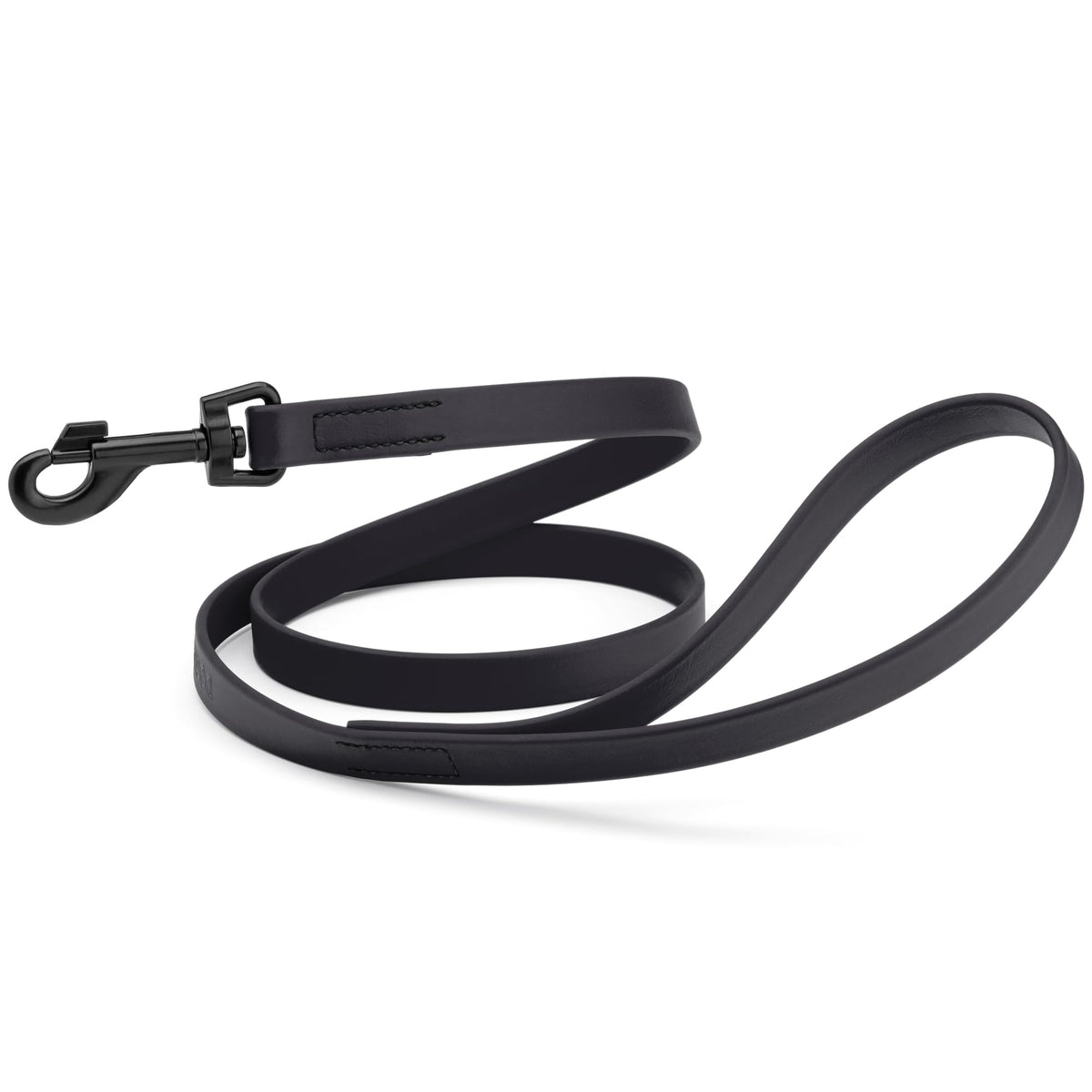 Dogline Biothane Waterproof Dog Leash Strong Coated Nylon Webbing with Black Hardware Odor-Proof Easy to Clean High Performance for Small or Large Dogs Made in USA 4 or 6 ft Lead, Amethyst Purple