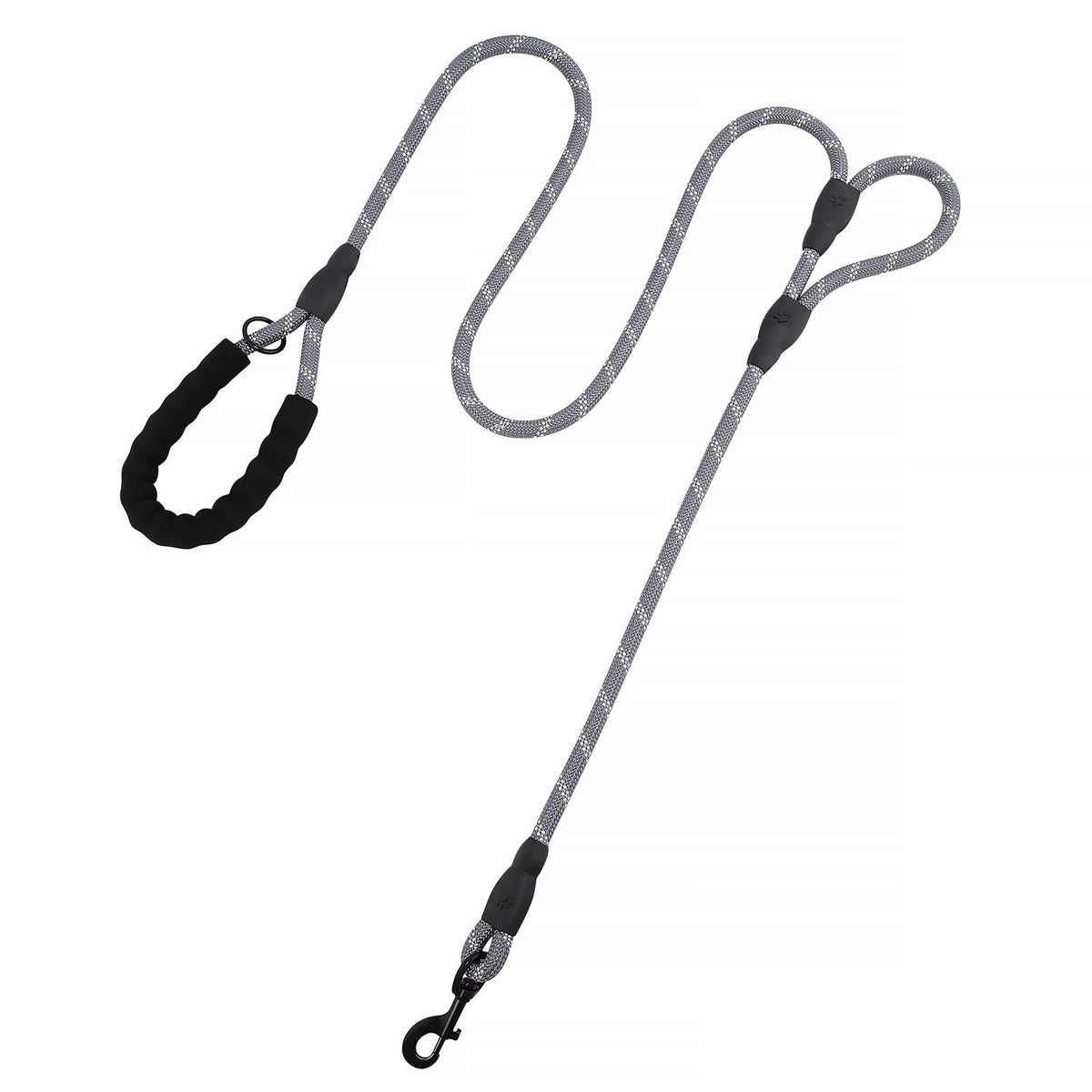 Plutus Pet Rope Dog Leash with Double Handles, 6 FT Long, Reflective