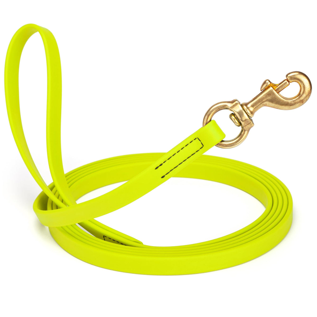 Viper Biothane K9 Working Dog Leash Waterproof Lead for Tracking Training Schutzhund Odor-Proof Long Line with Solid Brass Snap for Puppy Medium and Large Dogs 6ft, Black