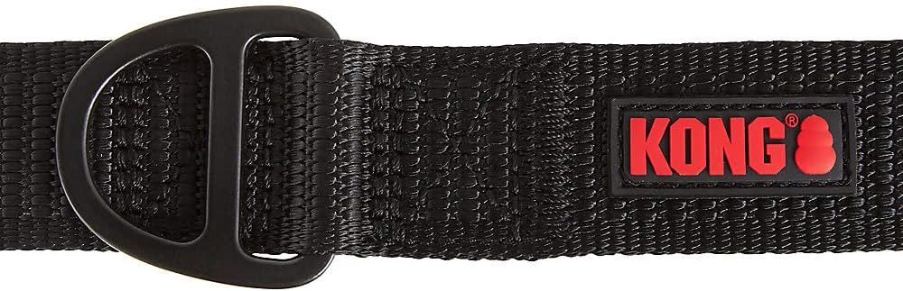 KONG Max HD Traffic Handle Ultra Durable Quick Control Leash 6' (Black)