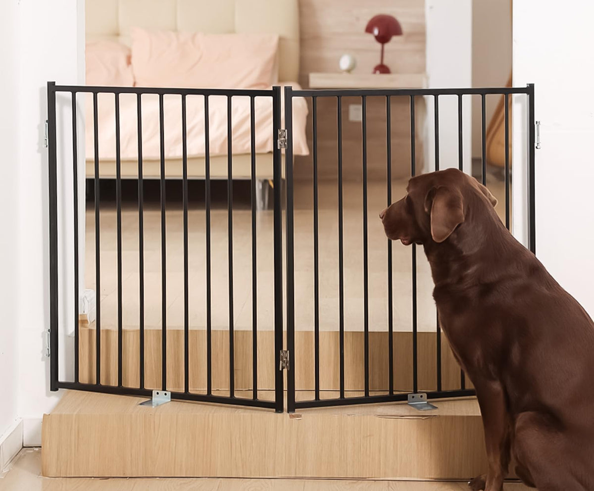 No Pawblems Full Metal Dog Gate Extension, 30" Tall Foldable Panels