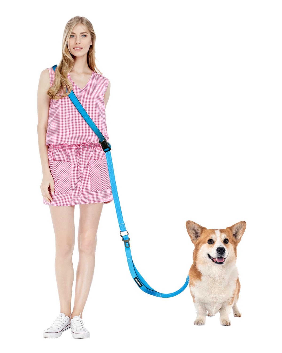 Hands Free Dog Leash, Multifunctional Crossbody Dog Leash